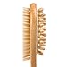 GranNaturals Natural Bristle Bath & Shower Body Scrub Brush for Exfoliating Dry Brushing and Anti Cellulite Reducing Massager Treatment with Long Wooden Handle