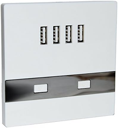 Wallpad 4 USB Charge Port In One With LED Back Light &amp; Charger Switch, 3000mA Power