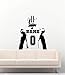Produktbild Yangll Wandaufkleber Kinderzimmer Personalisierte Name American Football Player Benutzerdefinierte Name Und Nummer Vinyl Wandaufkleber Für Wohnzimmer Kunst Decor 56X66 Cm