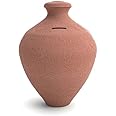 The Green View Gardens Terracotta Coin Saving Pot| Craft Clay Coin Bank | Handicrafted Money Bank, Mitti Ki Gullak, Clay Gullak Coin Saving Box for Kids