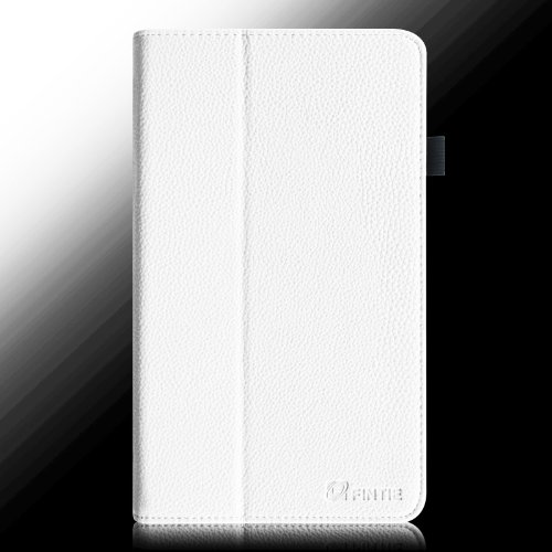 Fintie Samsung Galaxy Tab 4 7.0 Hülle Case – Slim Fit Folio Kunstleder Schutzhülle Cover Tasche mit Ständerfunktion für Samsung Galaxy Tab 4 7.0 T230 T235 (7 Zoll) Tablet, Weiß - 7