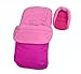 NEW BABY TRAVEL FOOTMUFF & HEAD HUGGER - PLAIN PINK
