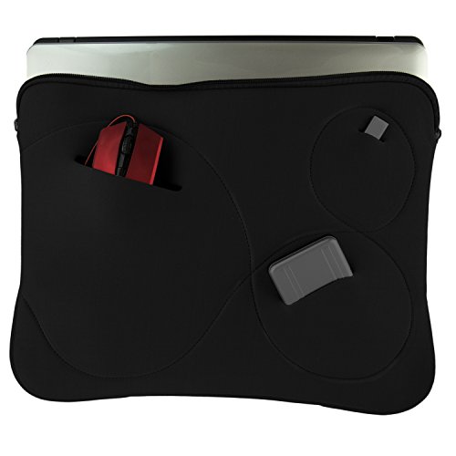 Neopren Laptop Notebook Hülle Laptop Tasche Sleeve Farbauswahl Case 15,4″/17″ Zoll Schwarz - 2
