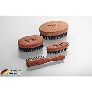 Premium beard brush/hair brush | soothing beard care with tiered boar bristles | stimulates blood circulation/beard…