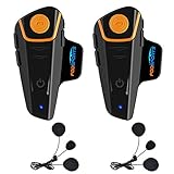 motorrad headset dab 【Ausgezeichnetes Design & Klein aber stark】 Button-Panel ist wasserdicht und UV-fest, während das Design ist langlebig. Audio-Kabel, um MP3, GPS, Funkgerät und so weiter verbinden. Genießen Sie die Handy-Musik über A2DP oder verbinden Sie GPS.