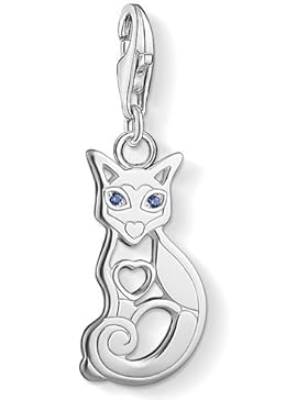 Thomas Sabo Damen-Charm-Anhänger Katze Charm Club 925 Sterling Silber 1396-009-32