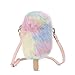 Produktbild hysxm Süße Farbe Kunstpelz Nähen pu rosa Eis am Stiel junges Mädchen Umhängetasche Tote Umhängetasche Clutch Bag weibliche Klappe Handtasche Geldbörse