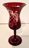Egermann Egermann Likörglas, Sherry Glas Böhmisches Glas rubin rot Antik Glas Sammler Glas gebraucht Zustand wie neu Höhe ca. 11,8 cm