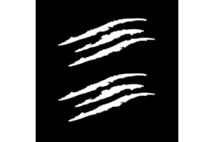 ASUDARO 2 piezas de Adhesivo reflectante para faros de coche,Calcomanías para automóviles resistentes a los arañazos Decoración reflectante de la etiqueta engomada del coche Vinilo decorativo garra fantasma