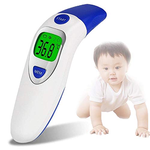 Preisvergleich Produktbild Mhxzkhl Fieberthermometer Stirnthermometer Ohrthermometer Infrarot Thermometer mit Fieberwarnung 3 IN 1 Thermometer Professional für Babys Kinder Erwachsene