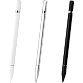 Microcase Universal Telefon Tablet iPad 2in1 Disk U&ccedil;lu Stylus Pen Dokunmatik Kalem - AL3462 (Siyah)