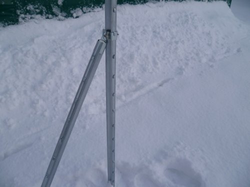 2 Längs-Strebensets Z-Profil Pfahl Wildzaun Forstzaun - 2