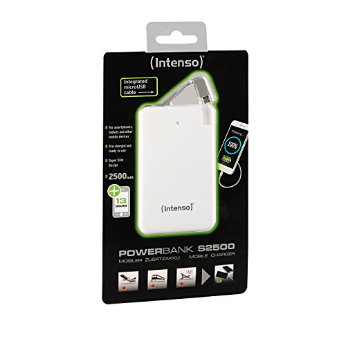 Intenso Powerbank S2500 Slim externes Ladegerät (2500mAh, für Smartphone/Tablet PC/MP3 Player/Digitalkamera) weiß - 4