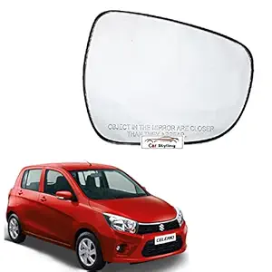 Car Styling - Right Driver Side View Mirror Glass Plate for Maruti Celerio 2013-2019 Model