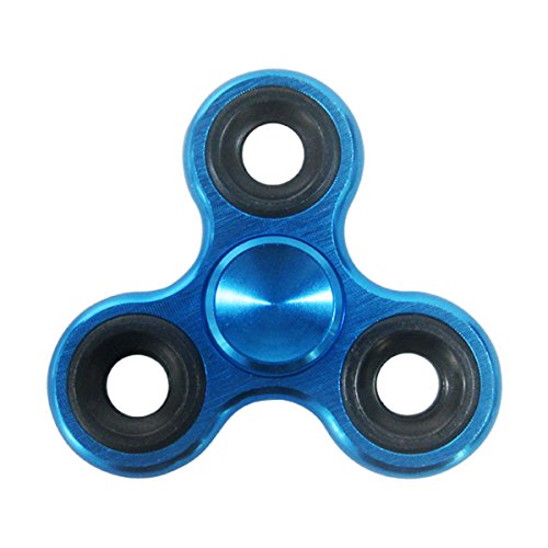 JILIGUALA Fidget Spinner, Spielzeug zur Stressentlastung, legiert, perfekt für ADS, ADHD, Angst und Autismus bei Erwachsenen und Kindern, metall, blau