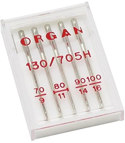 Alfa-Organ Nähmaschinennadeln Nr. 80 – 5 Stück, Edelstahl, Für Alle Alfa Nähmaschinen