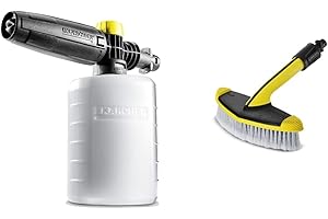 Kärcher Canon à mousse 0,6L accessoire pour nettoyeurs haute pression & 2.643-233.0 - Brosse triangulaire accessoire pour nettoyeur haute pression