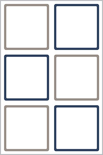 Avery Zweckform 62004 Living Etiketten für Spülmaschinen und Mikrowellen (47.5 x 48.5 mm, 4 Farben) 24 Stück weiß - 3