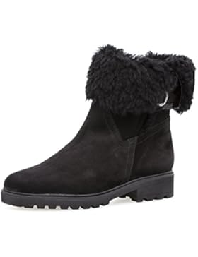 Gabor Damenschuhe 72.783.47 Damen Stiefel, Boots, Stiefelette, mit COMFORT-Mehrweite, ECHTES Lammfell, mit Reißverschluss...