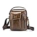 Produktbild DoMoment Modische Business Style Kuh Leder Männer Tasche Casual Design Männer Umhängetasche Vintage Herren Umhängetasche