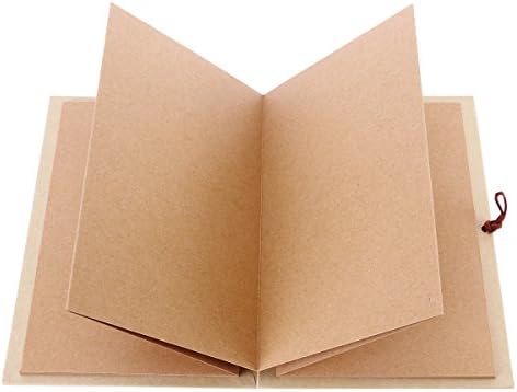 BESTOYARD Kraft Paper Hardcover DIY Photo Ablum Book 36 Page Blank Scrapbook for Graduation Birthday Anniversary Wedding (Light Brown)