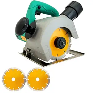 SWADESI KRAFTS Wall Chaser 1600W Groove Cutting Machine Wall Groove Slotting Machine Electric Brick Wall Chaser For Brick Granite Marble Concrete Cutter Notcher groover With 2 blade E2