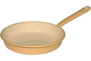Riess, 0291-006, patelnia do omletów 22, Classic - Bunt/Pastell, kolor złoty żółty, średnica 22 cm, wysokość 7,5 cm, emalia, indukcja