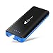 Price comparison product image EC Technology 22400mAh Power Bank Ultra High Capacity 3 USB Port External Battery Pack With LED Flashlight Portable Charger Compatible with Smartphone and More-Black&Blue