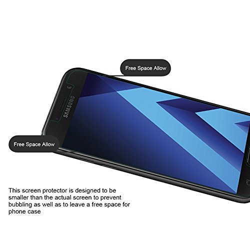 Galaxy A5 2017 Panzerglas 2 Stück Schutzfolien zu screenen Glas Schutzfolie Displayschutzfolie Folie Premium Gehärtetem Glas Schirm-Schutz Handy Displayschutz Schutz Transparent Kristallzelle Panzerfolie für Samsung Galaxy A5 2017 SM-A520 [High Definition Ultra-beständig mit Härte Anti-Blase] - 4