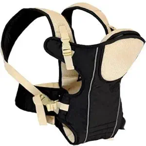 Chinmay Kids Baby Carrier Cum Kangaroo Bag Shoulder Belt Sling Backpack Baby Holding Strap Adjustable Carry Bag Baby Carrier Cum Kangaroo Bag (Black & Cream)