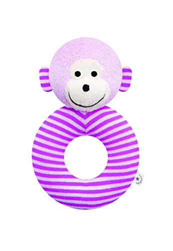 Preisvergleich Produktbild Bellybutton B11739 Rassel Affe, rose / rasperry striped