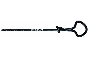 Bohrcraft Nagelbohrer mit Ringgriff, brüniert, 6 x 165 mm lose / Werksverpackung, 1 Stück, 35001506165