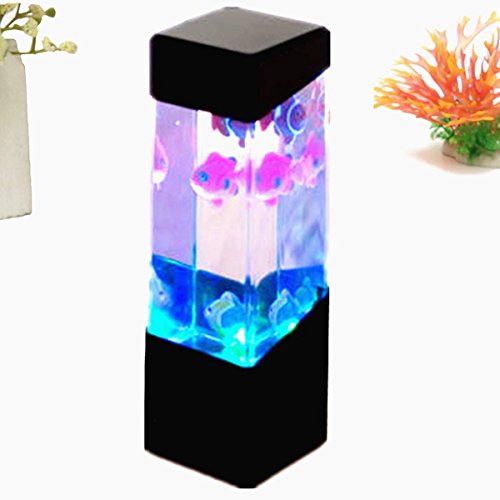 Preisvergleich Produktbild FOCUSPET Aquarium Quallen Wassertank Led Lichter Lampe entspannende Stimmung am bett