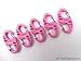 Produktbild 5 x Pink S Biner Karabiner Clips ideal für Laden Kutsche, Schlüsselanhänger, Bushcraft, Survival