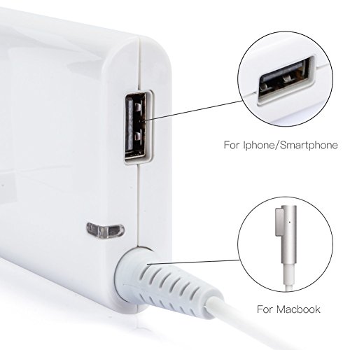 45W MagSafe 2 Energien-Adapter, Volador Macbook Luft-Aufladeeinheits-Wiedereinbau mit USB-Hafen für Macbook 11 „13“ A1436 A1465 A1466 - 4
