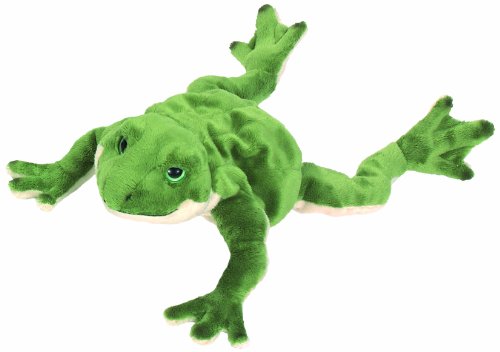 Preisvergleich Produktbild Bauer Spielwaren "Blickfänger" Frosch Plüschtier: Kuscheltier aus hochwertigem Plüsch, ideal auch zum Verschenken, extraweich, 30 cm, grün (10220)