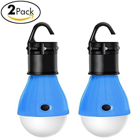 LED Camping Light,Indoor Emergency Lighting--Backpack,Hiking,Fishing,Outdoor Lighting, Indoor Emergency Lighting,Camping equipment,Portable, compact and waterproof gift -2 packs(Bule)