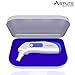 Infrared Ear Thermometer for Baby, Adult, Child, High Clinical Accuracy, Stores Last 12 Temperatures taken / High Temperature Fever Alarm / Easy to Use / This high quality Thermometer allows you to take temperatures in 1 second. FREE Protective Storage Case + 10 Probe cover Free. (BLUE COLOUR)