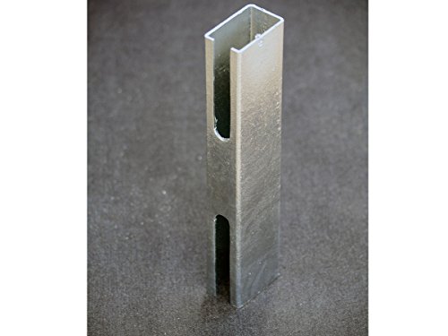 Doppelstabzaun Adapter zur Pfostenverlängerung 60x40 mm