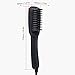 High quality Hair Straightener comb - Electric Straight Hair Styling Brush with 2 Free Hair Clips, Anti Scald Gloves and Small Cleanup Brush - Hair straightening Brush Babyliss Is Simple To Operate (Black)-ccbetter