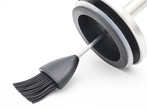 Allgrill® Edelstahl Grill- bzw. Marinier-Set mit Silikonpinsel - 4