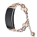 Produktbild Mumuj Mode Elegant Damen Metall Armband, Schmuck Glanz Ersatz Watch Band Jewelry Metallarmband mit Schmuck Ersatzband Verstellbares Armband für Samsung Gear Fit 2 / Pro (Roségold)