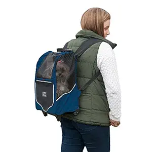 Pet Gear Nylon Misty Blue I-Go2 Sports Roller Backpack for Cats and Dogs