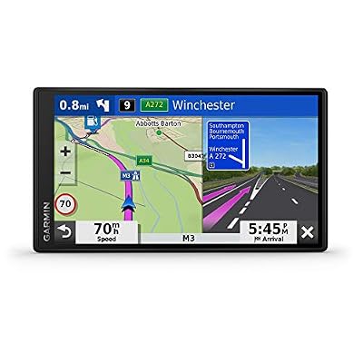 Garmin - DriveSmart 65 - GPS Auto - 6,95 pouces - Cartes Europe 46 pays - Cartes, Trafic et Zones de Danger gratuits - Très grand écran lumineux - cartographie 3D - Appels mains libres