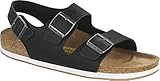  BIRKENSTOCK Milano Nubuk Leder Geölt Black - Normales Fußbett - (40, Black)