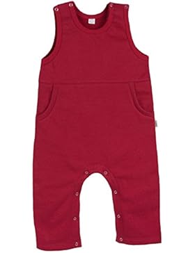 Baby Latzhose Sweat bordeaux Bio Baumwolle Gr.74/80