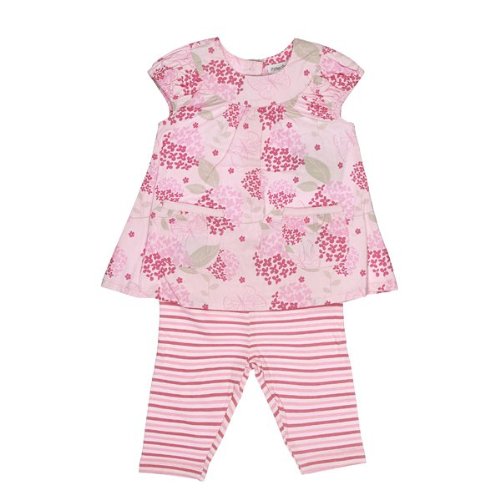 Cute blossom print dress & leggings set by Pitter Patter 6-12mon