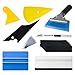 Produktbild sinceY Autofolie Tönungsfolie Lackschutzfolie Vinyl Wrapping Werkzeug Rakel Set Folienrakel Kunststoffschaber Wasserabzieher Fensterabzieher mit Gummilippe Set 9 Teiliges Set