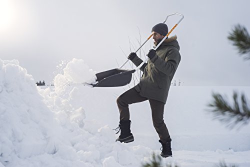 Fiskars Schneewanne für große Flächen, Blattbreite 74 cm, Kunststoff-Blatt/Aluminium-Stiel, Schwarz/Orange, SnowXpert, 1003470 - 2