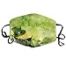 Produktbild Goldmünzen in Kleeblatt und Blume für St. Patrick's Day Mundmaske Unisex Anti-Staub-Baumwoll-Gesichtsmaske für Männer und Frauen
